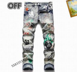 Off White Jean Pants 0607