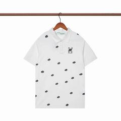 23OFF White Short Polo 0313